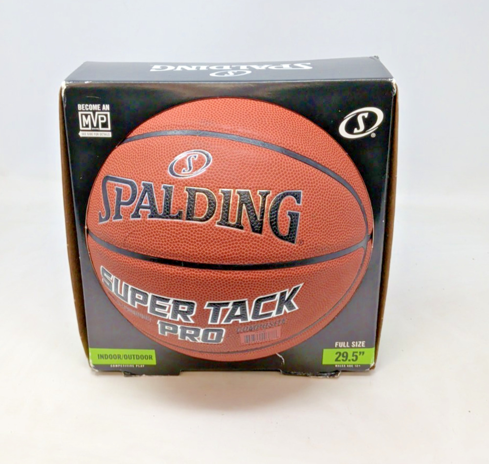 New Spalding Super Tack Pro Basketball 29.5” Composite Fast Shipping